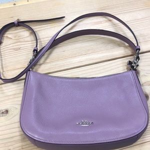 Coach Pebble Leather Chelsea Purse 56819 Lilac